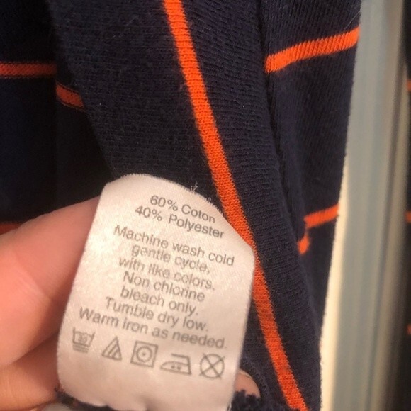 J CREW Size XX-Small Blue Orange Open Cardigan Sweater Lightweight Stripes - Picture 4 of 5